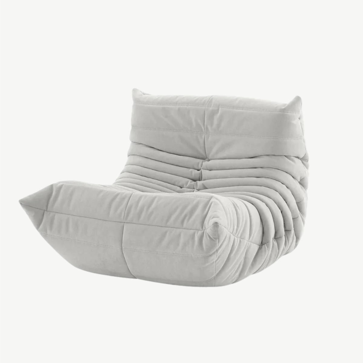 LUMA Mini low lounge chair in Pearl
