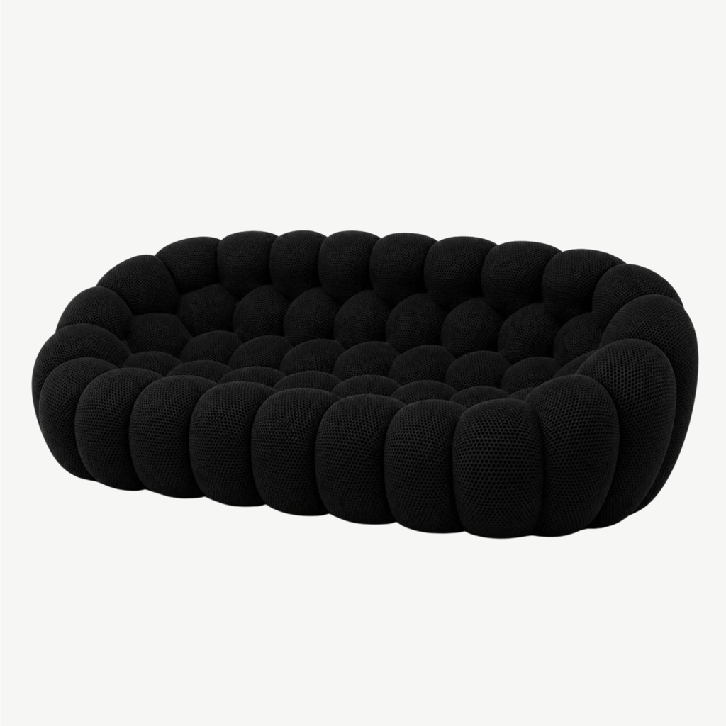 BULÉA Maxi 3-seater round sofa in Ebony