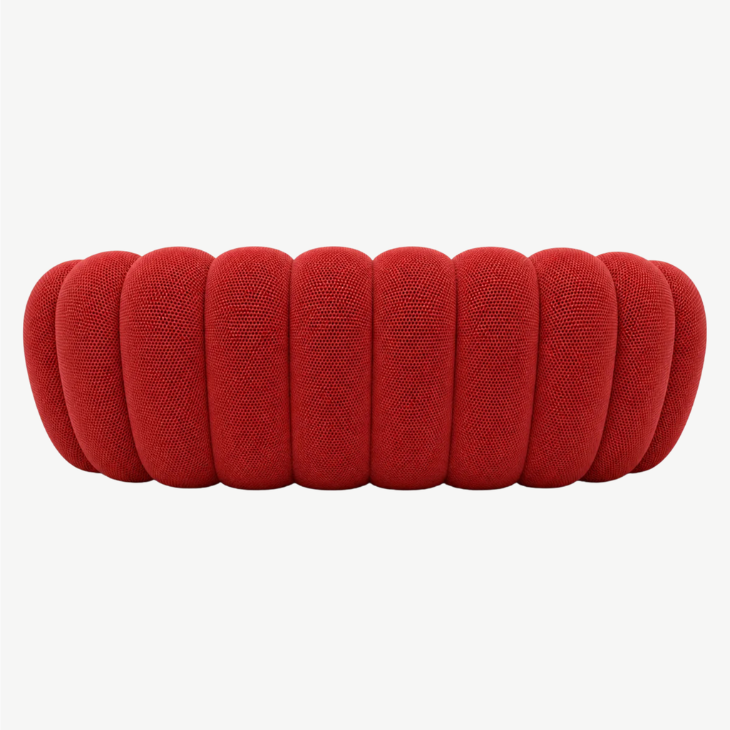 BULÉA Maxi 3-seater round sofa in Coral – alternative view