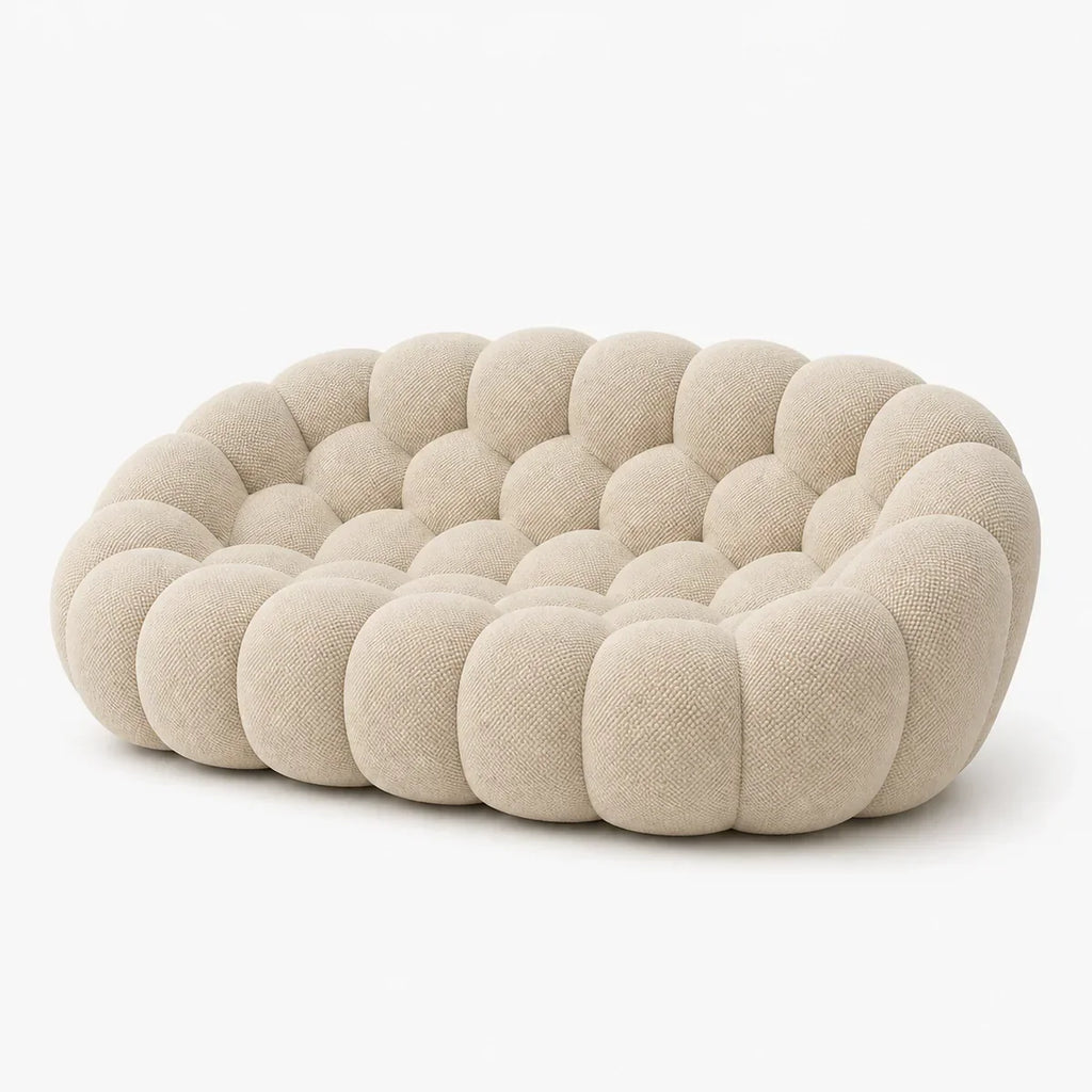 BULÉA 2-seater round sofa in Linen