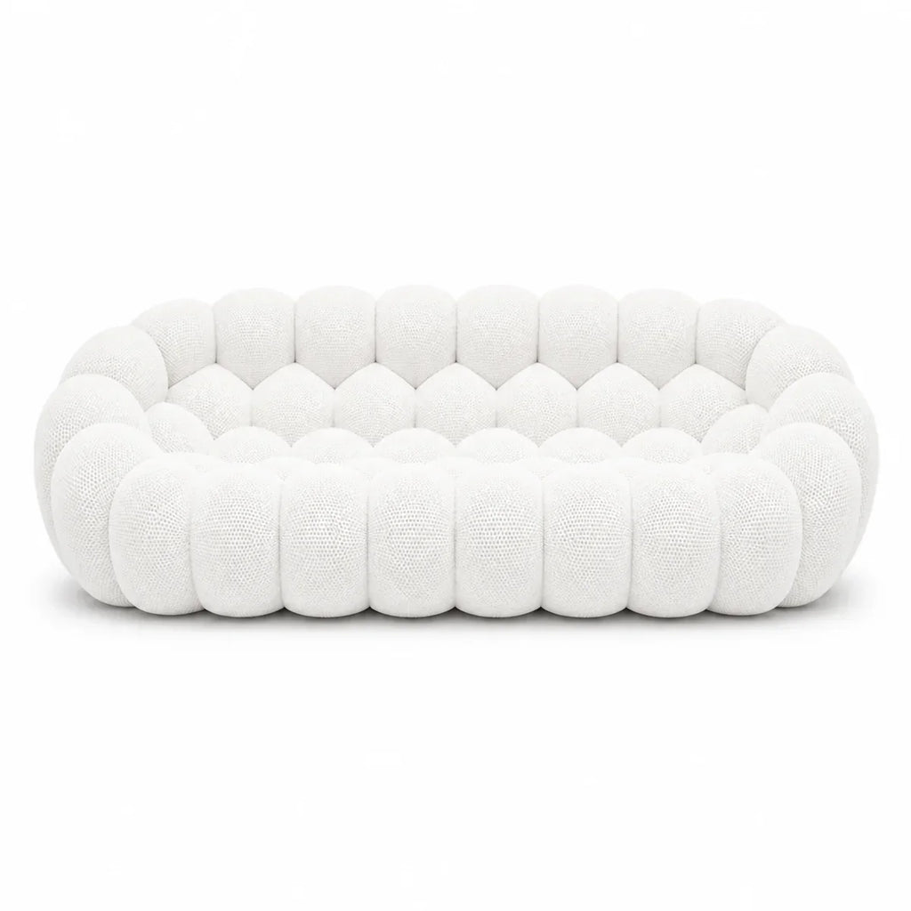 BULÉA Maxi 3-seater round sofa in Snow – studio view