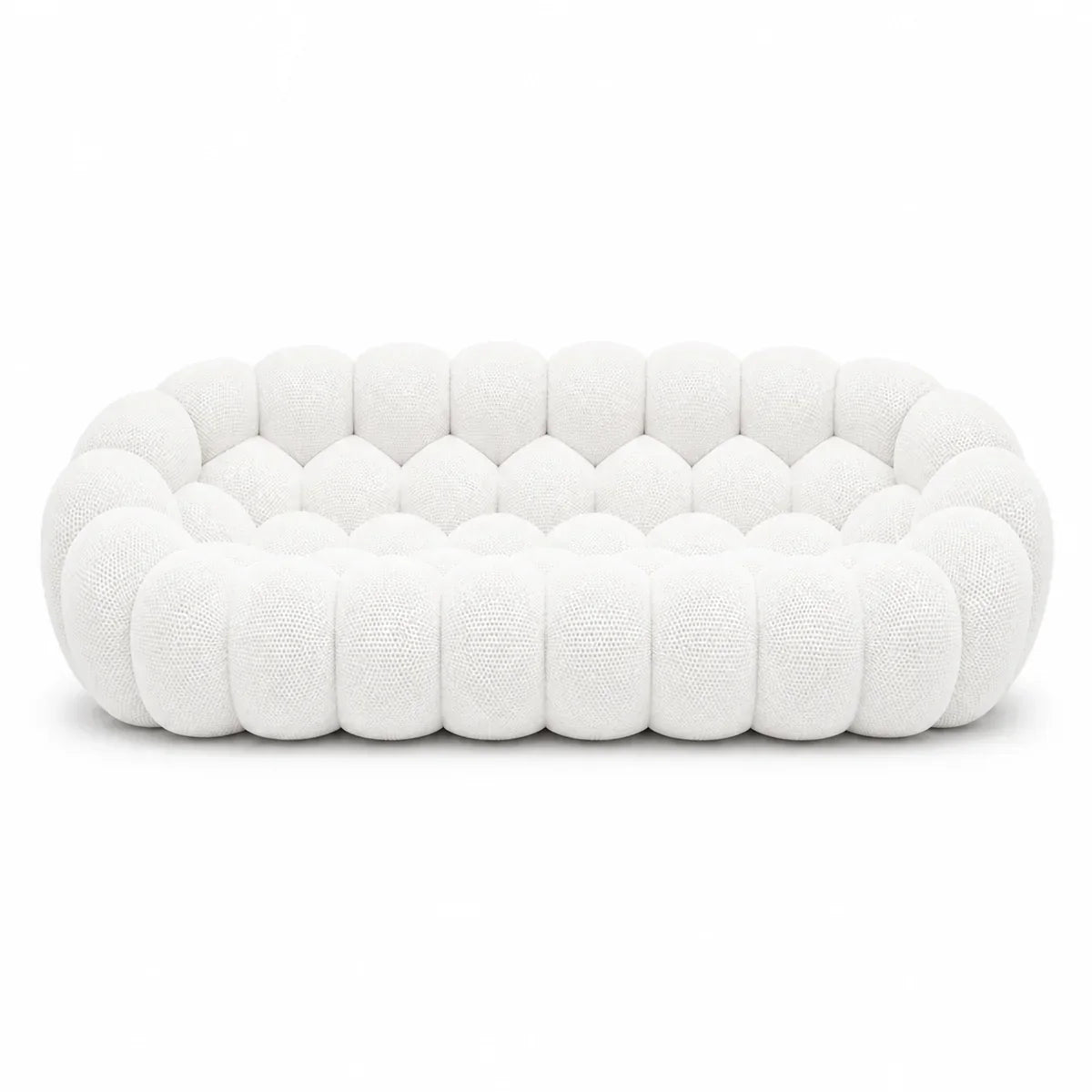 BULÉA Maxi 3-seater round sofa in Snow – studio view