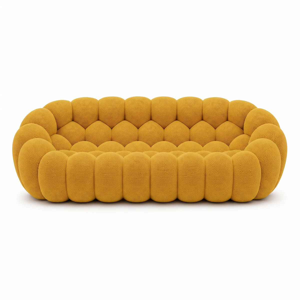 BULÉA Maxi 3-seater round sofa in Sunflower – studio view