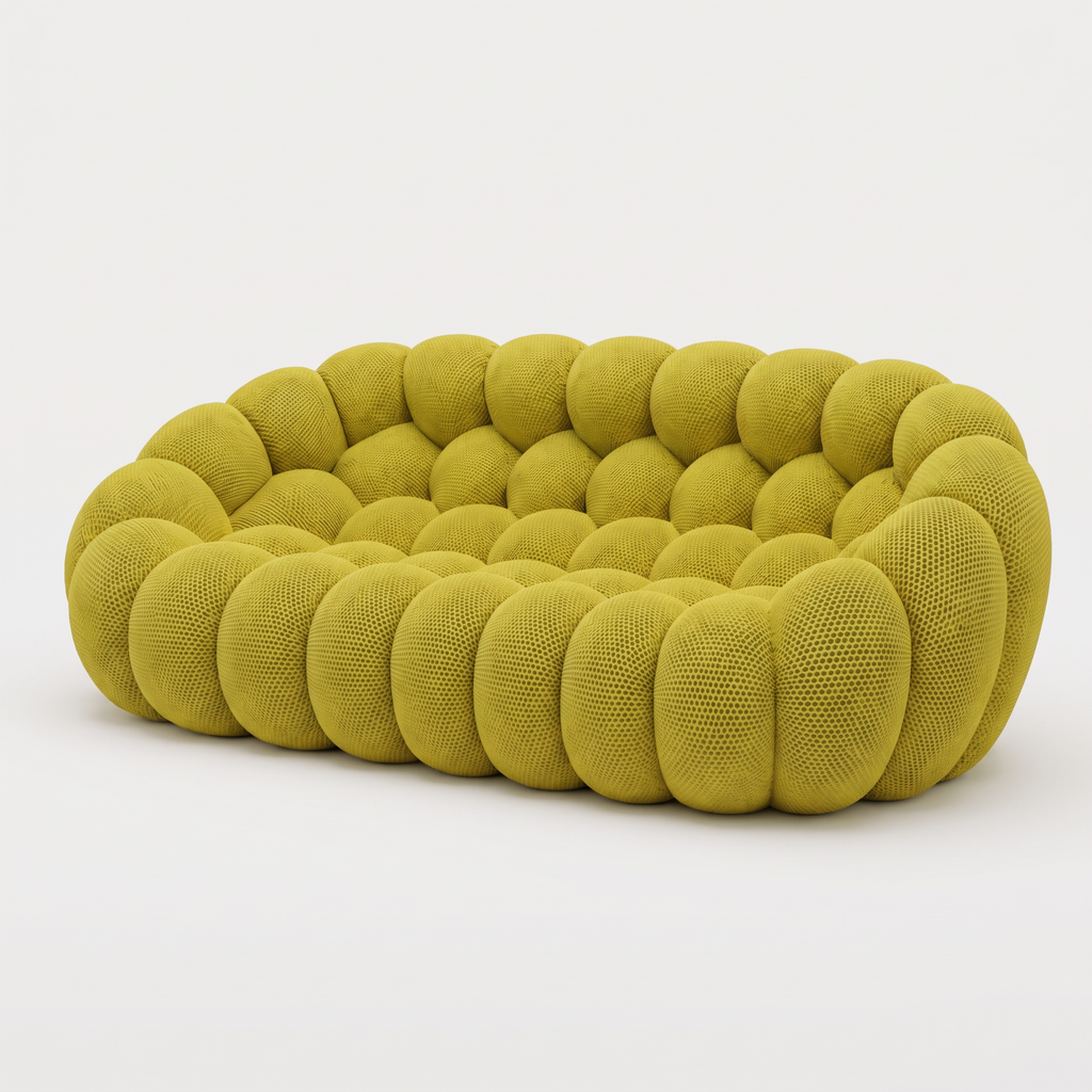 BULÉA Maxi 3-seater round sofa in Anise