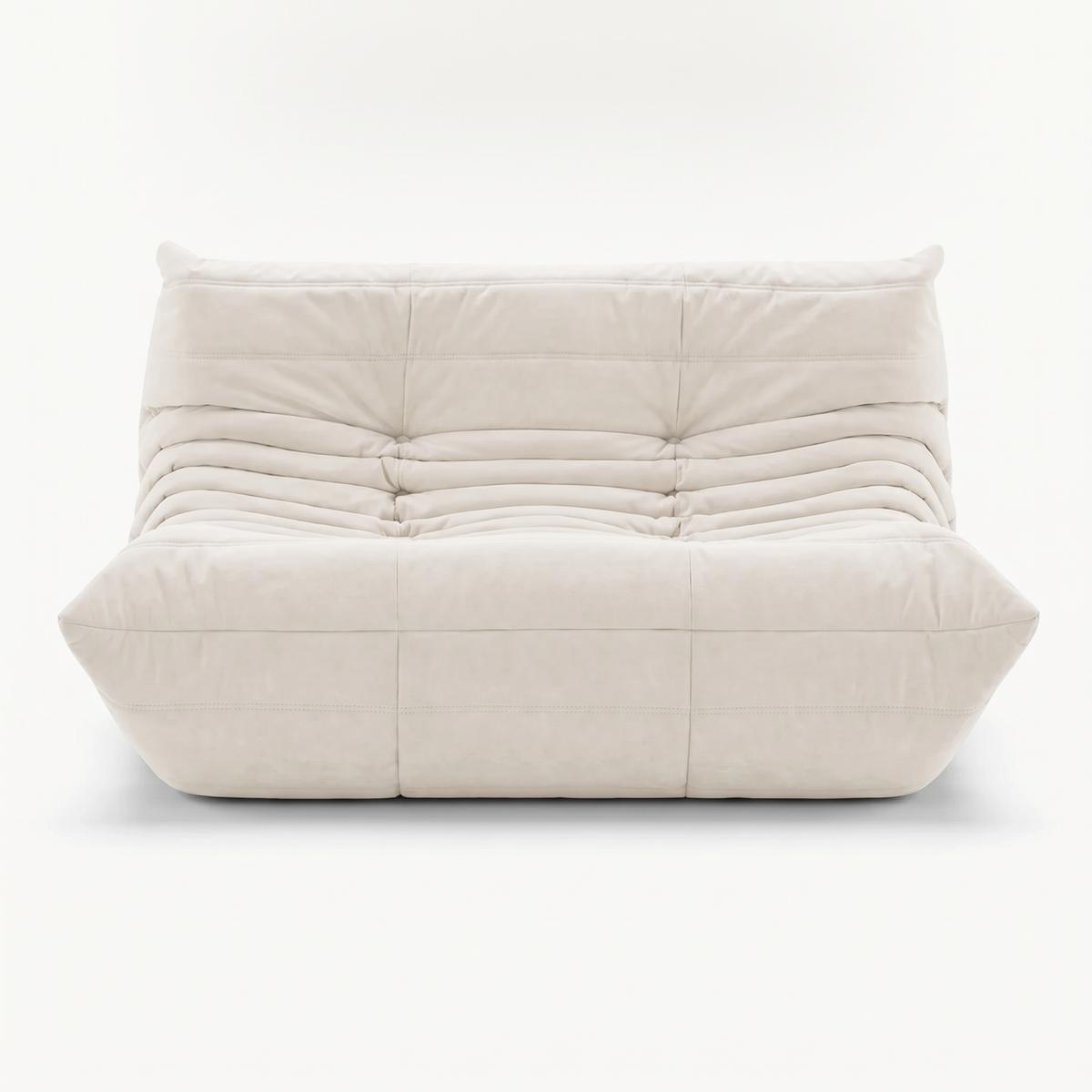 LUMA 2-seater low lounge sofa in Cotton – studio view