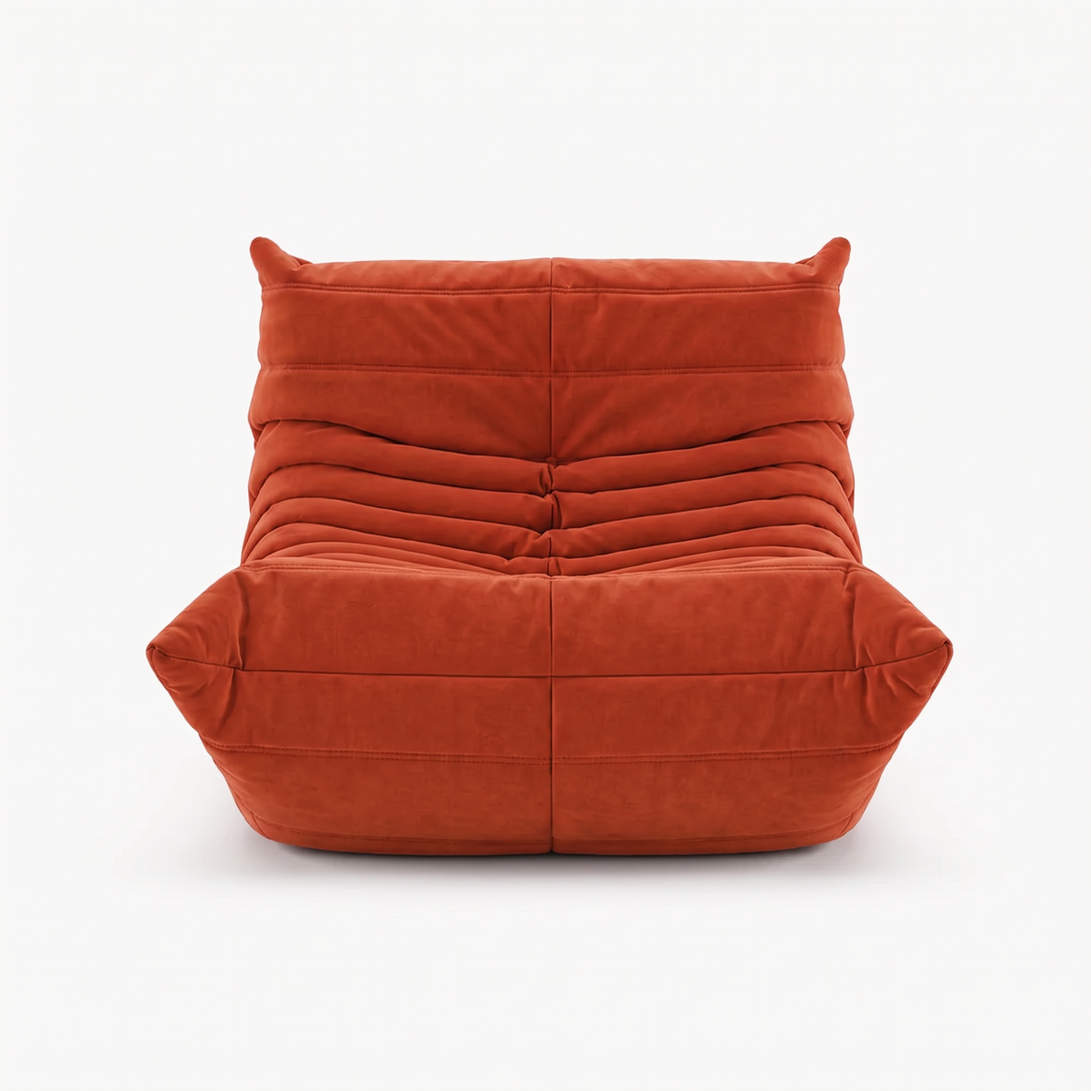 LUMA Mini low lounge chair in Paprika – studio view