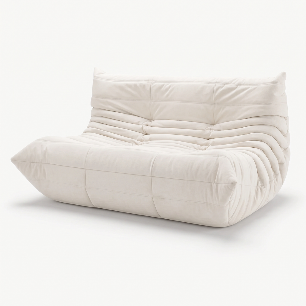 LUMA 2-seater low lounge sofa in Cotton