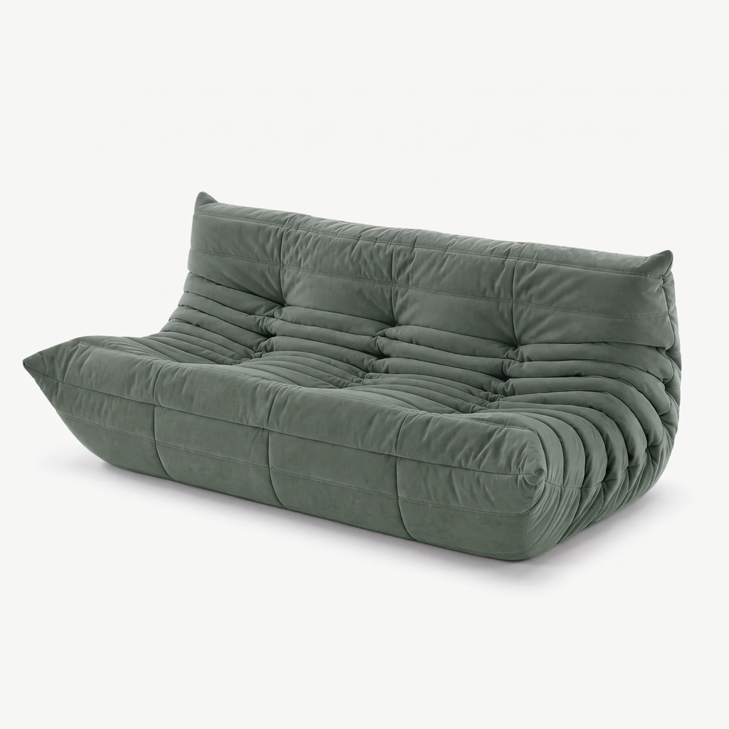LUMA 2-seater low lounge sofa in Eucalyptus