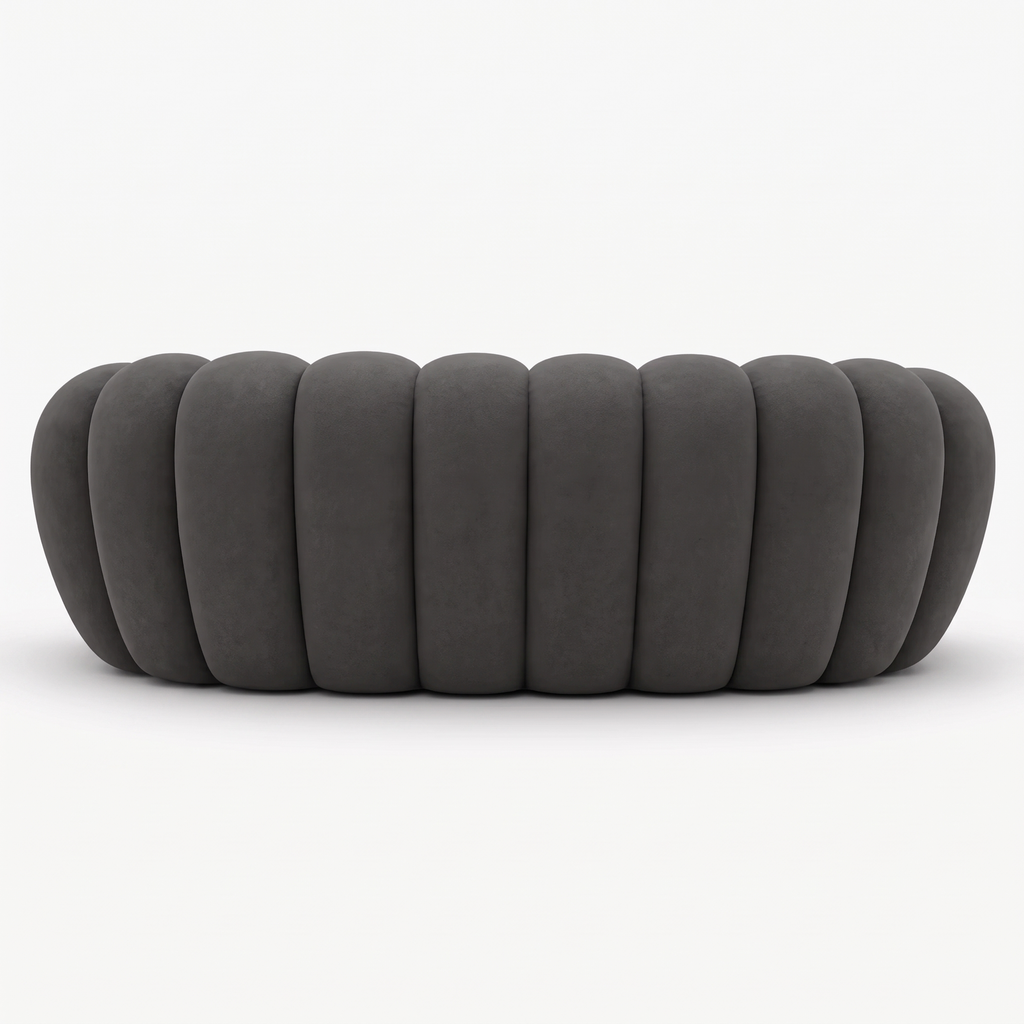 BULÉA Maxi 3-seater round sofa in Charcoal – alternative view