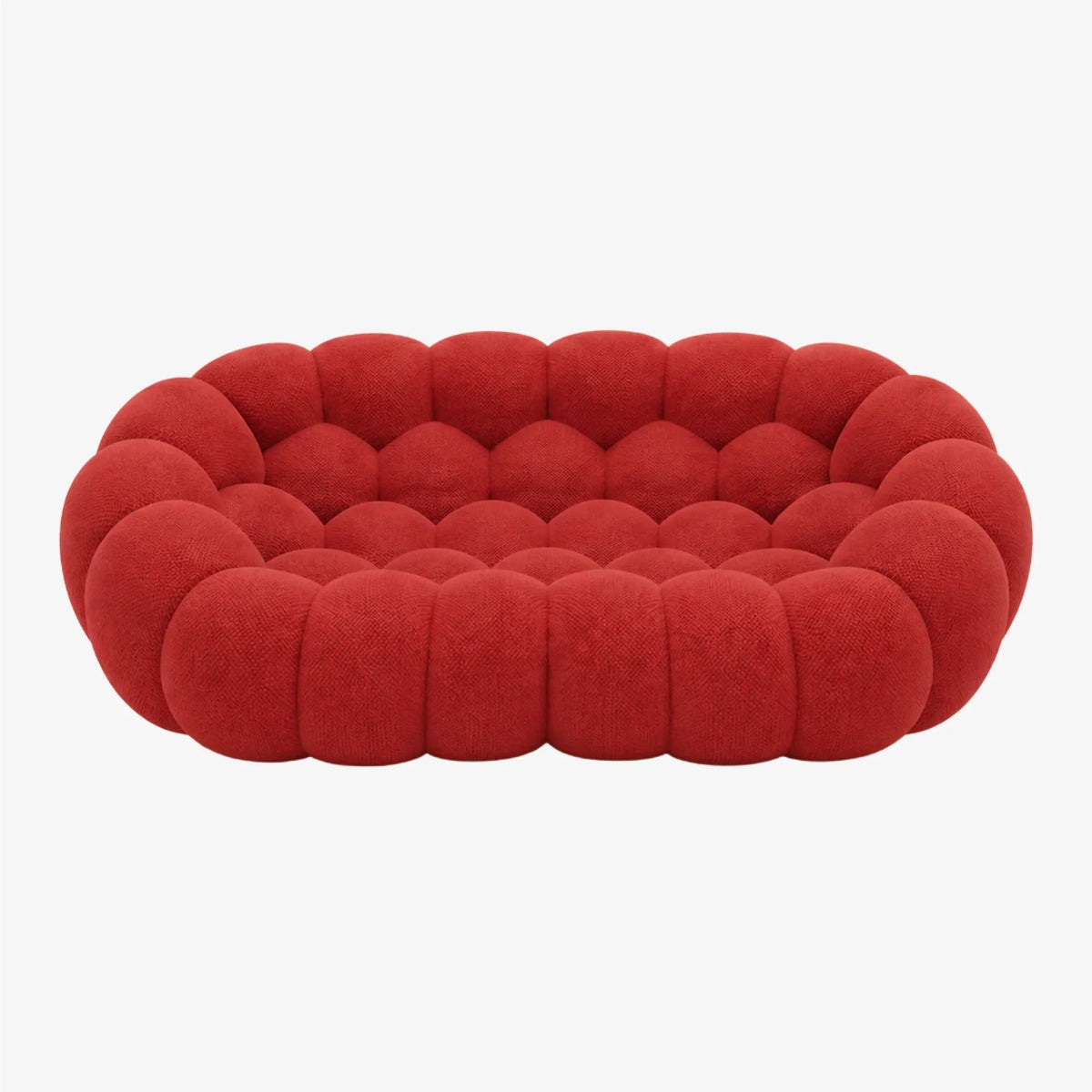 BULÉA 2-seater round sofa in Coral – studio view