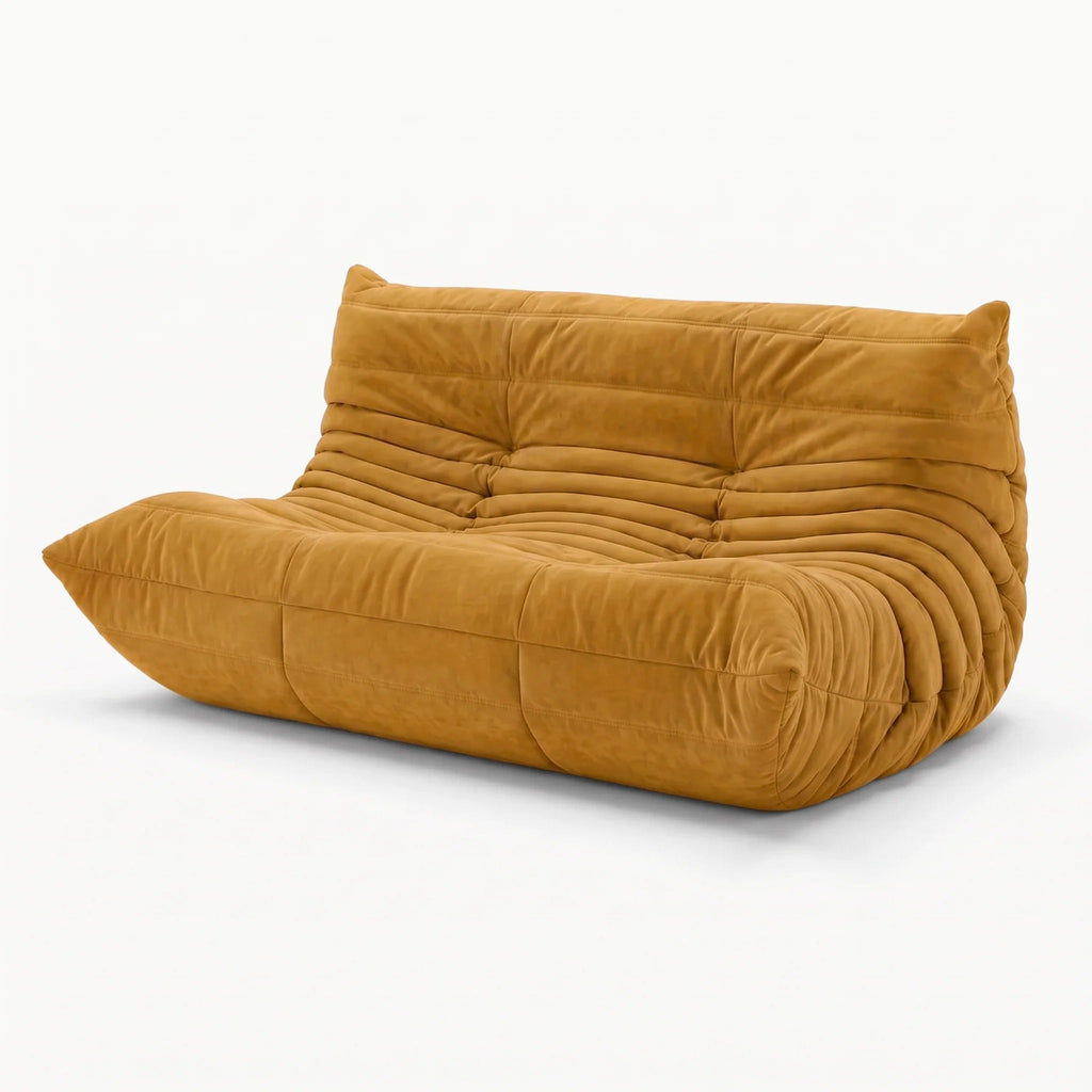 LUMA 2-seater low lounge sofa in Honey