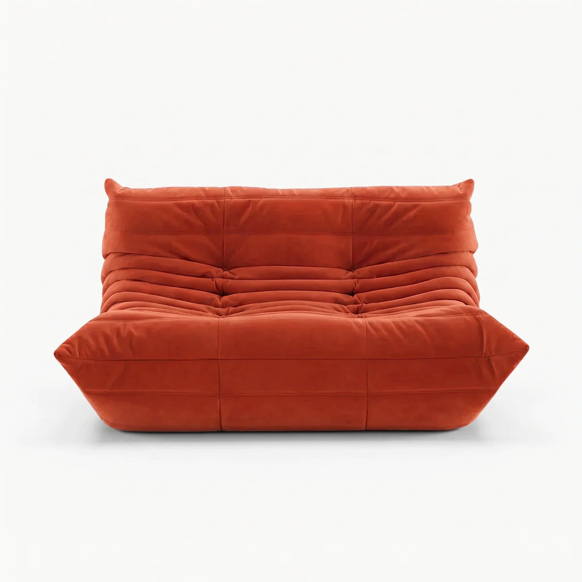 LUMA 2-seater low lounge sofa in Paprika – studio view