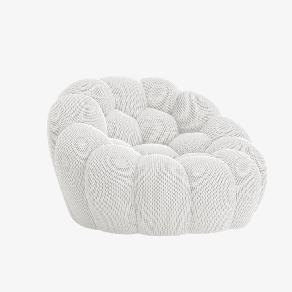 BULÉA Mini round armchair in Snow