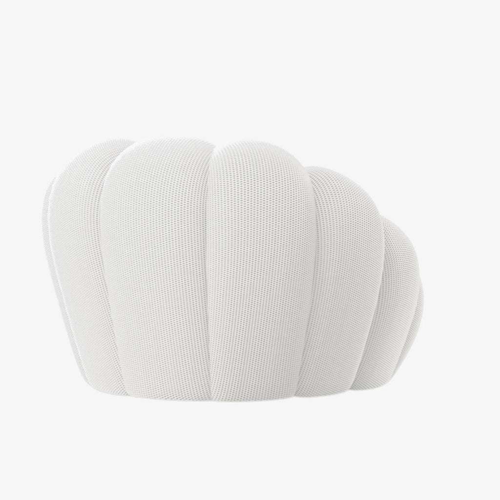 BULÉA Mini round armchair in Snow – alternative view