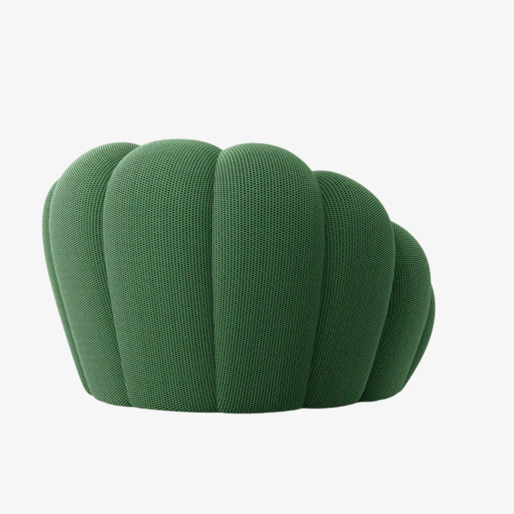 BULÉA Mini round armchair in Forest – alternative view