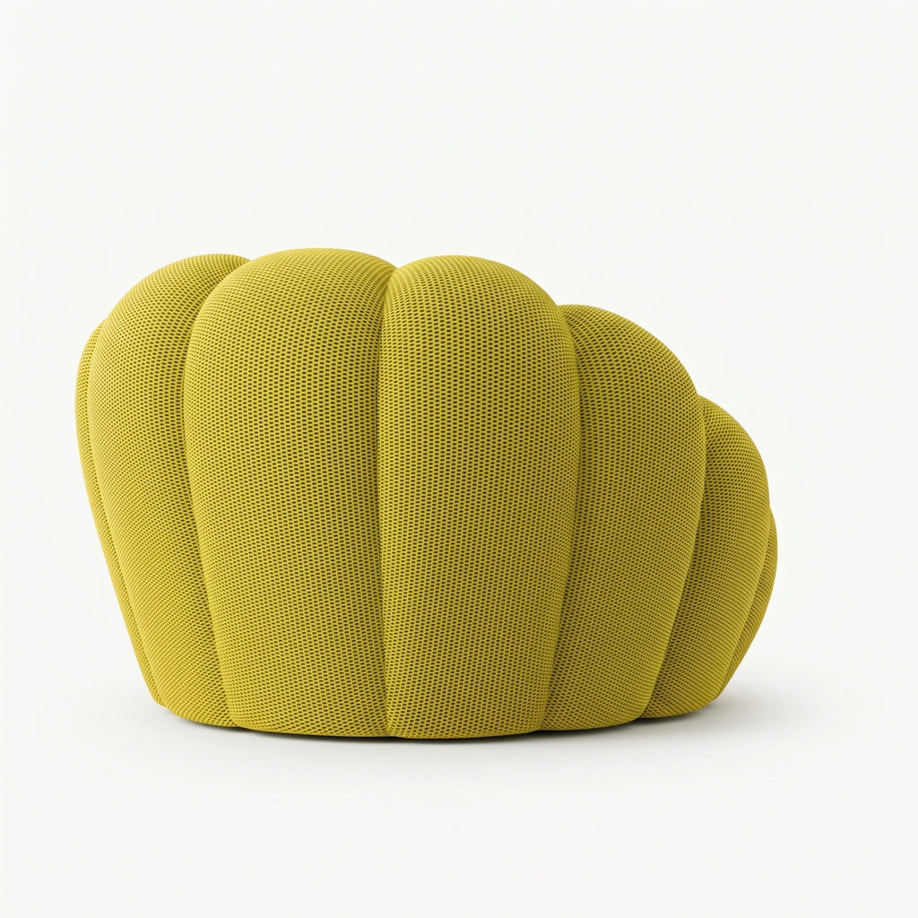 BULÉA Mini round armchair in Anise – alternative view