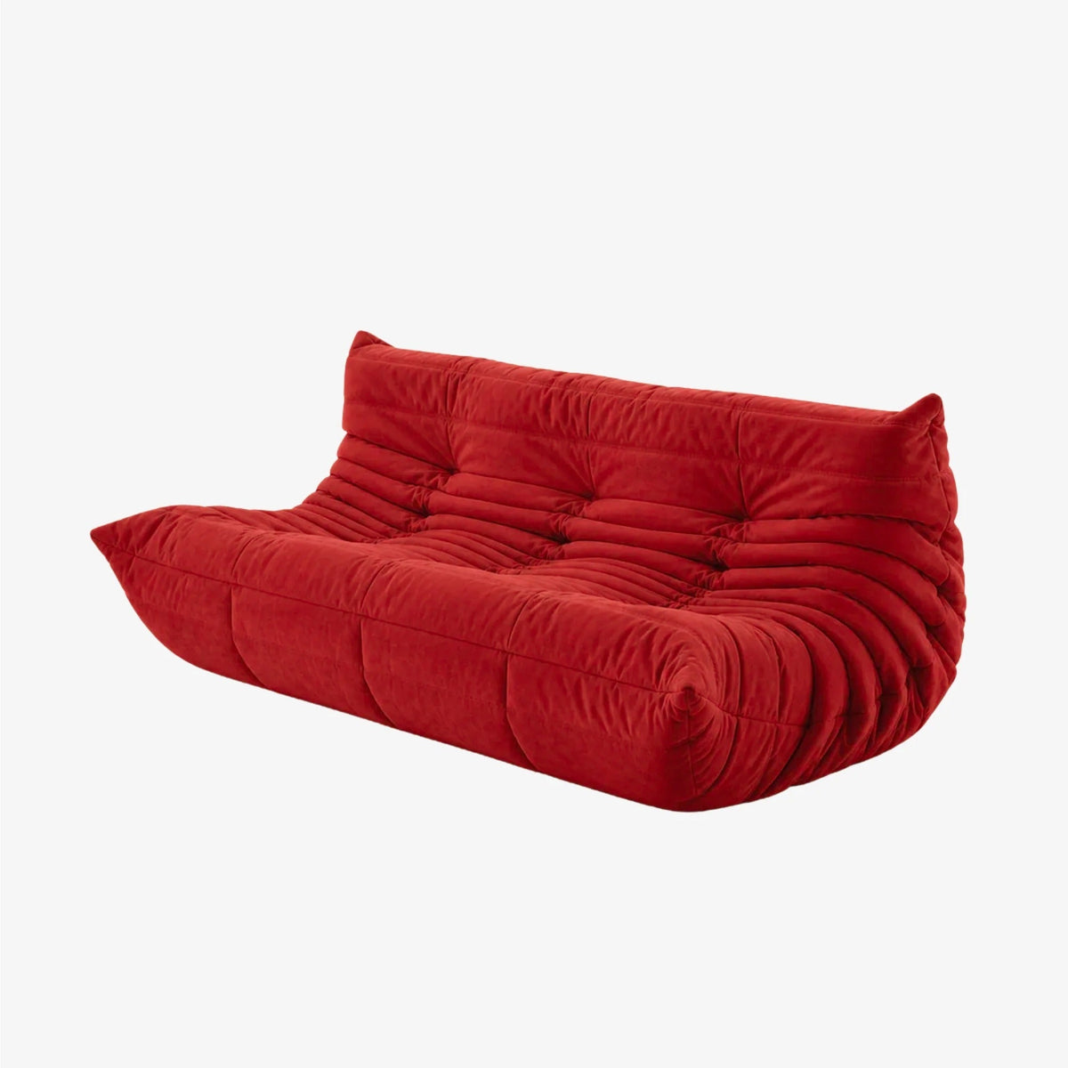 LUMA Maxi 3-seater low lounge sofa in Carmine