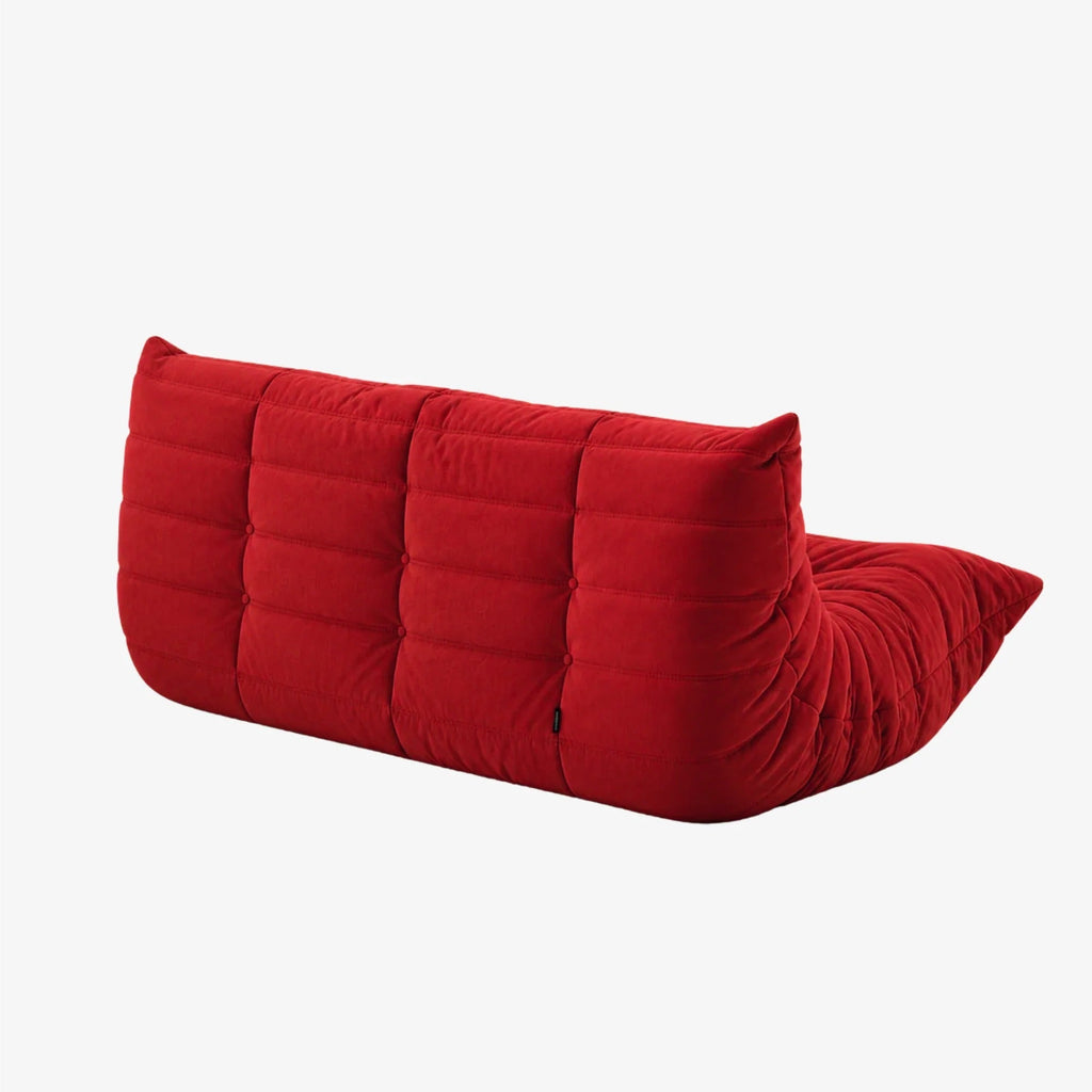LUMA Maxi 3-seater low lounge sofa in Carmine – alternative view
