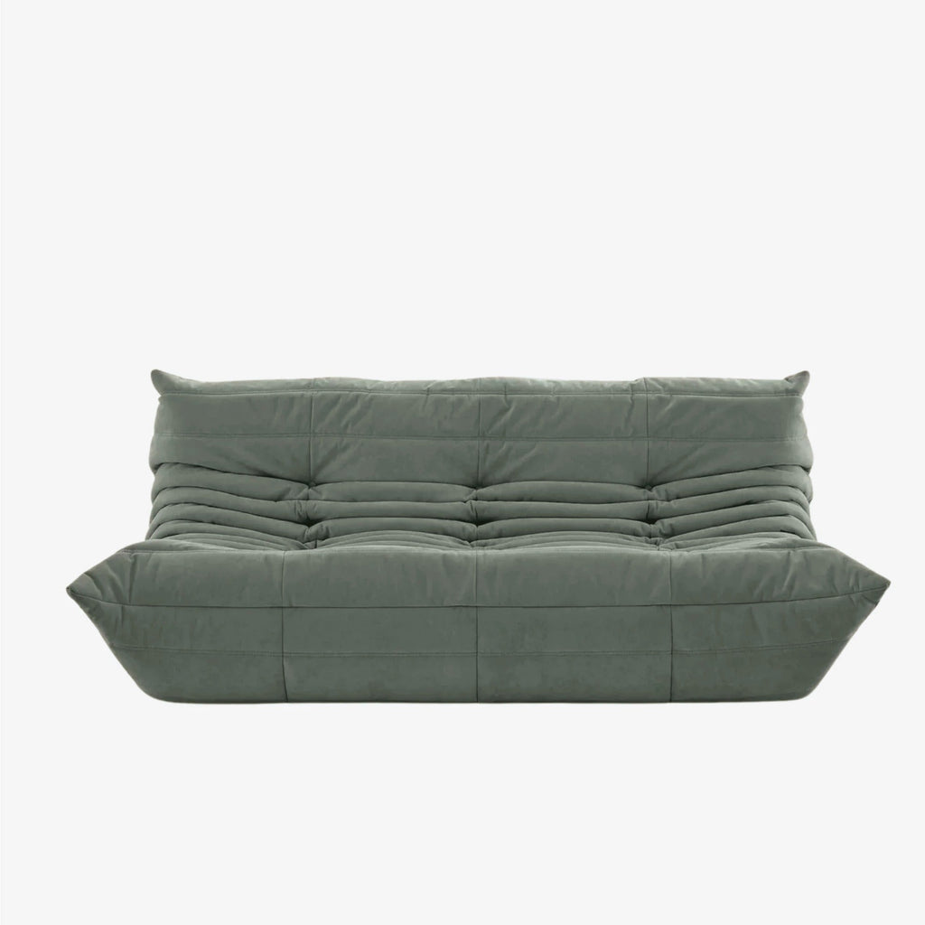 LUMA Maxi 3-seater low lounge sofa in Eucalyptus – studio view