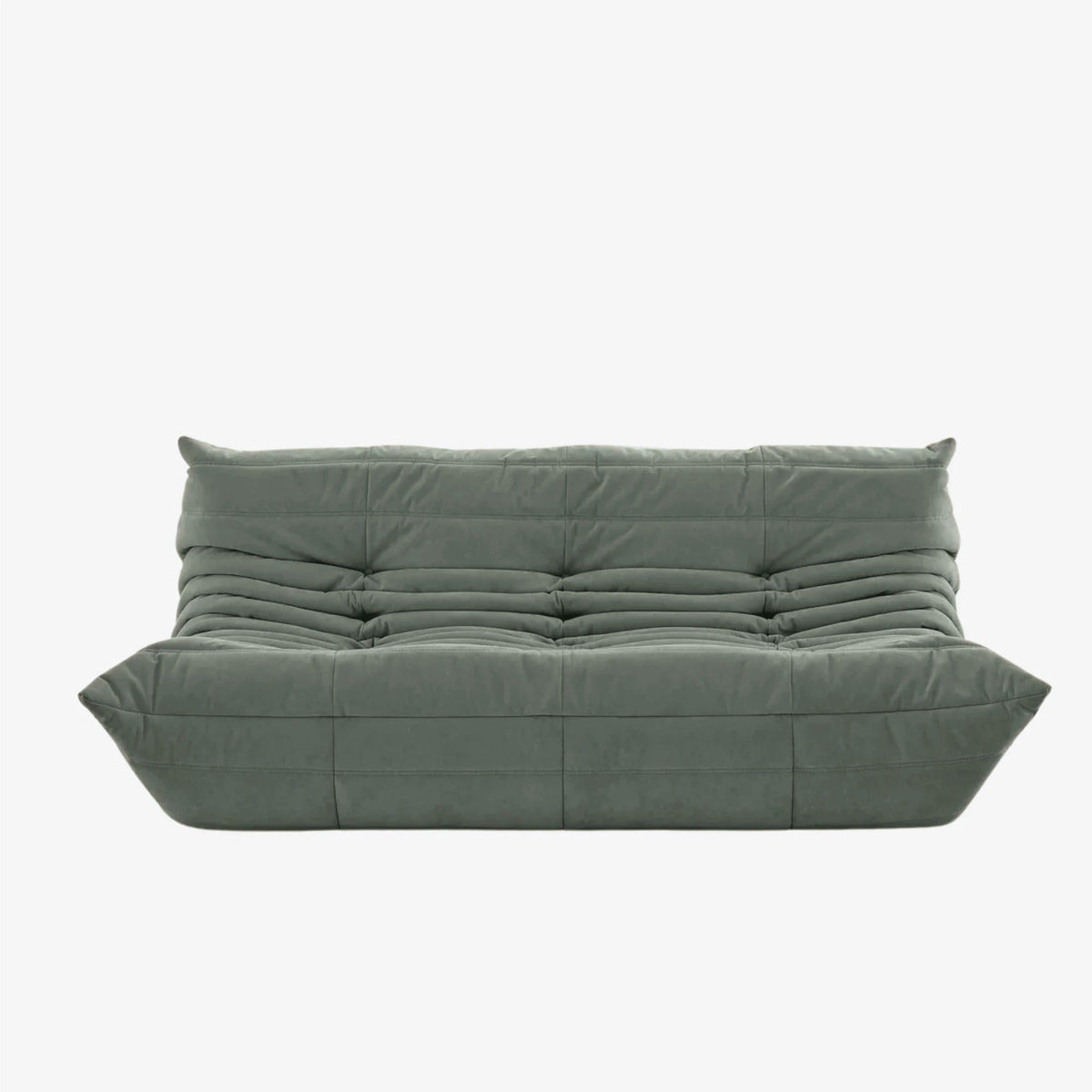 LUMA Maxi 3-seater low lounge sofa in Eucalyptus – studio view