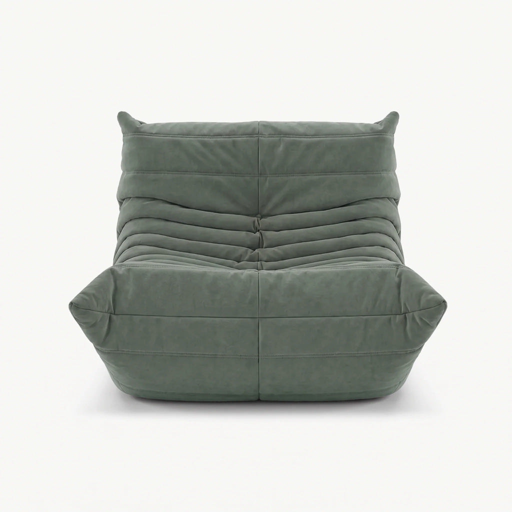 LUMA Mini low lounge chair in Eucalyptus – studio view